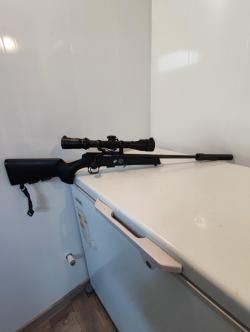 CZ457 22 lr пластик, L=410мм ,с прицелом и банкой