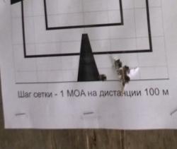 Тигр -05 7,62х54R. Ствол 620мм. Пасп.кучность 23мм.