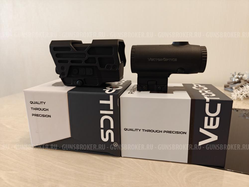 Новый Комплект коллиматор+магнифер Vector Optics