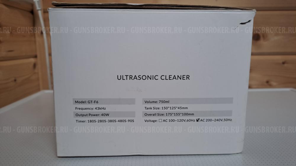 Ультразвуковая мойка GT SONIC-F6 (750 мл)